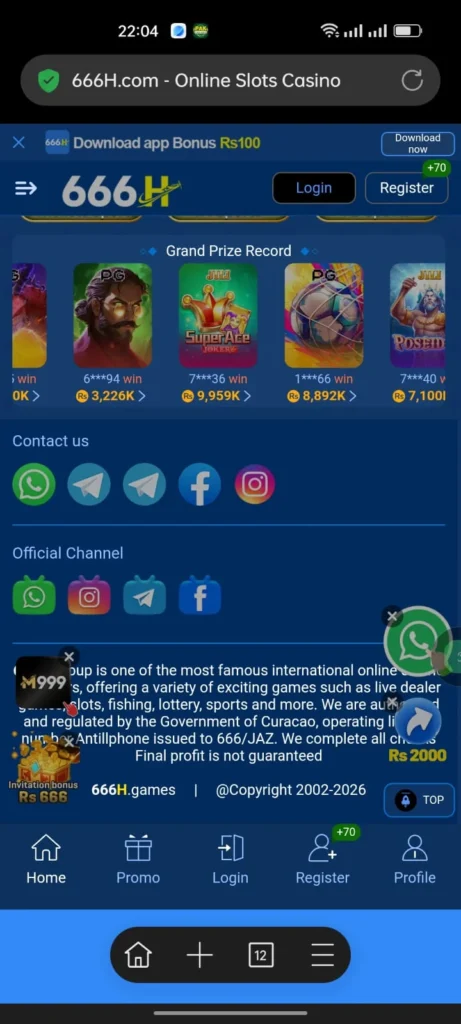 666H Game Facebook